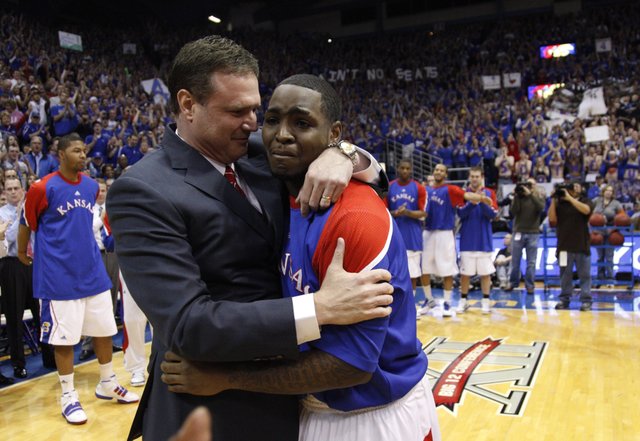 Sherron Collins wins his final game at Allen Fieldhouse Sherron Collins wins his final game at Allen Fieldhouse