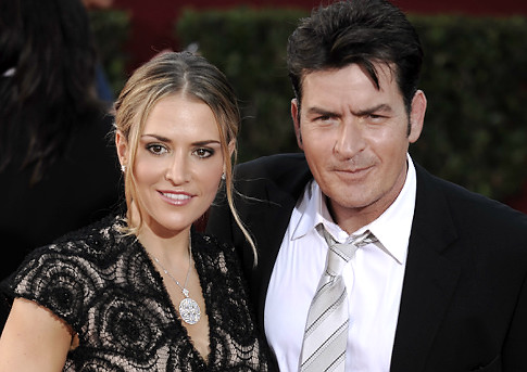 Charlie Sheen. Charlie Sheen with Brooke