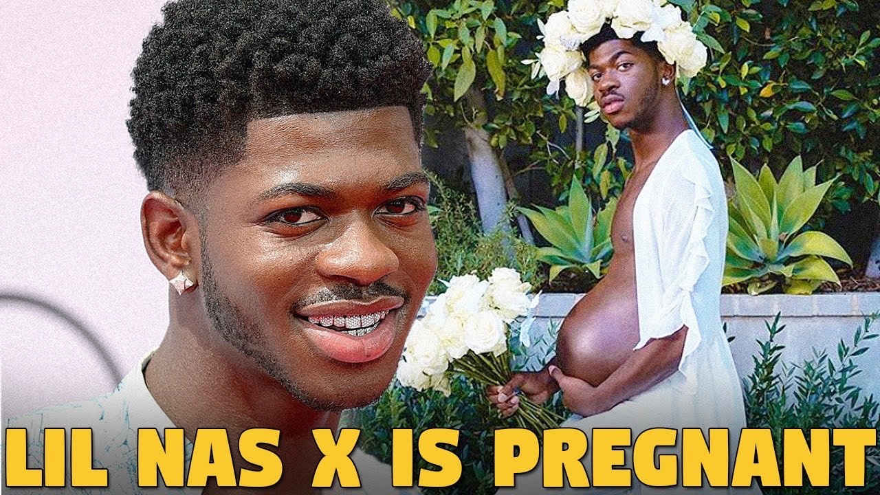 Homo Lil Nas X pregnant, stomach has baby bump