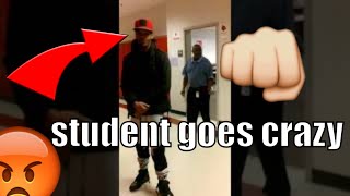 Black substitute teacher manhandles negro teen