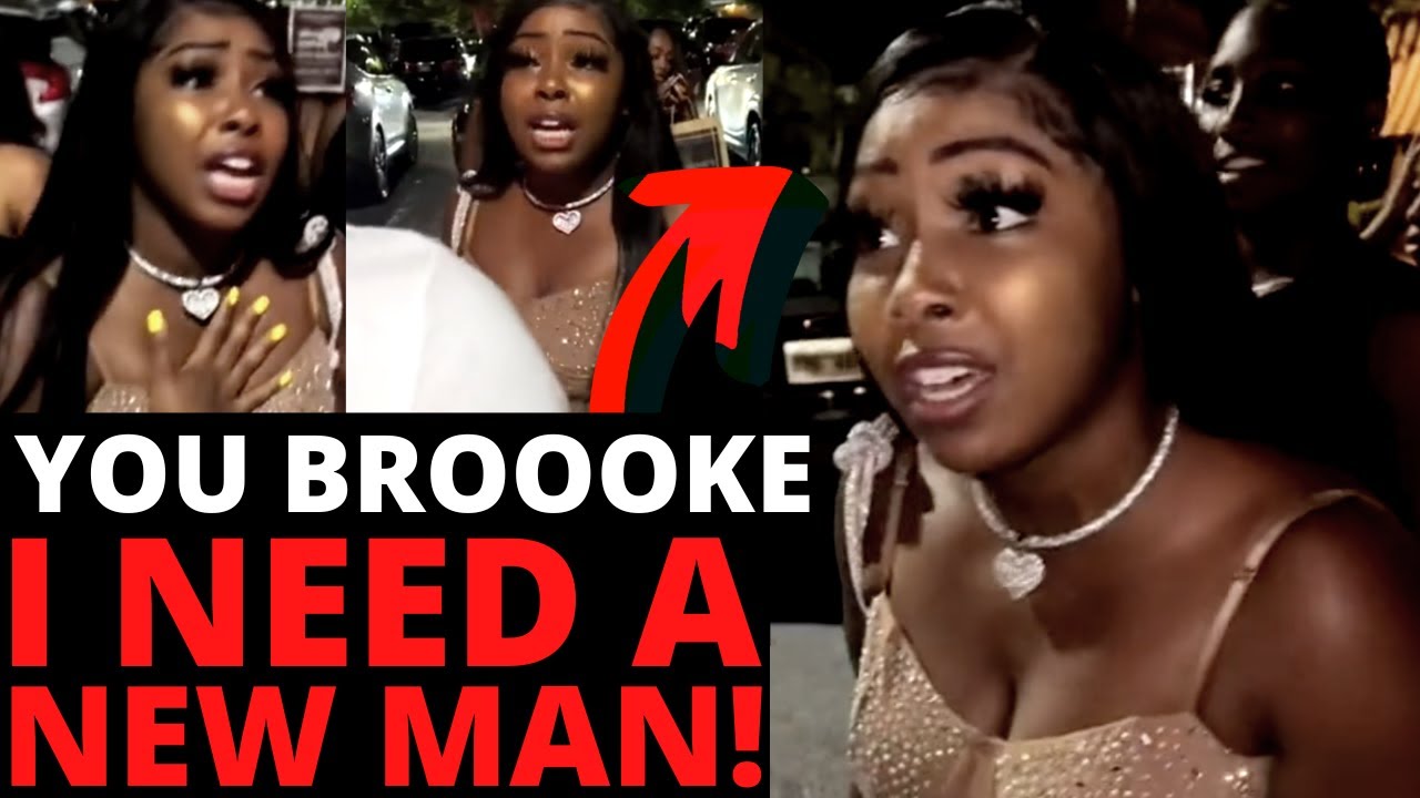 Black chick rips boyfriend publicly, calling him broke