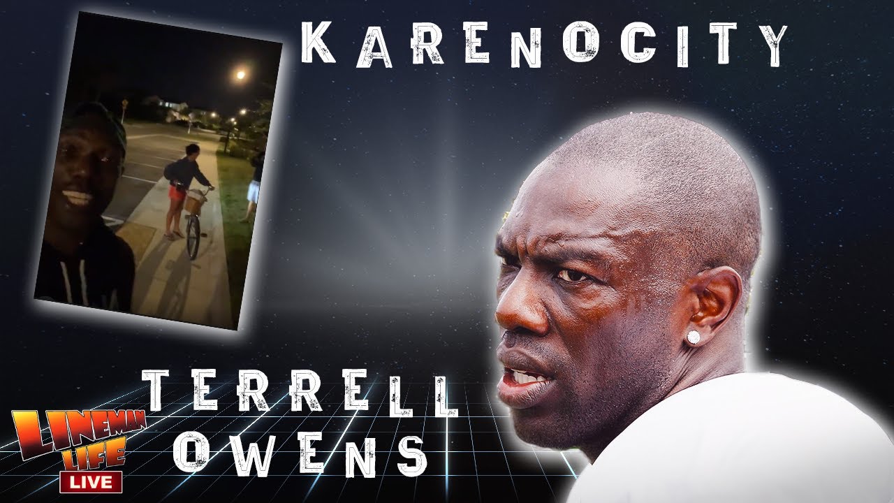 Terrell Owens argues with belligerent Karen at night